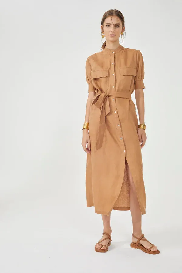 SAFARI DRESS - CAMEL