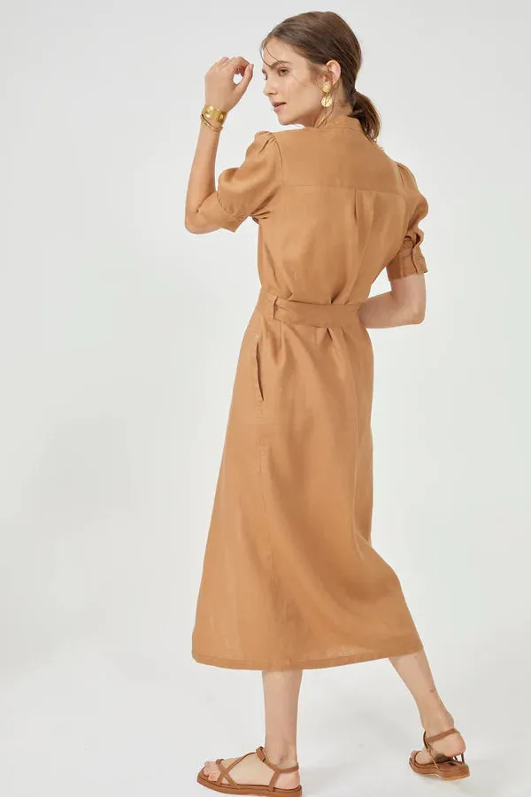 SAFARI DRESS - CAMEL