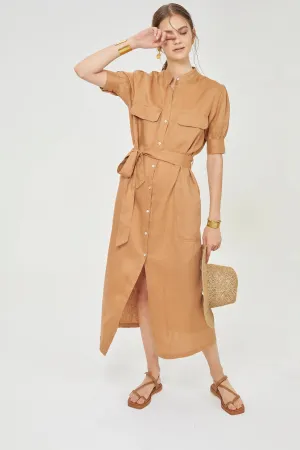 SAFARI DRESS - CAMEL