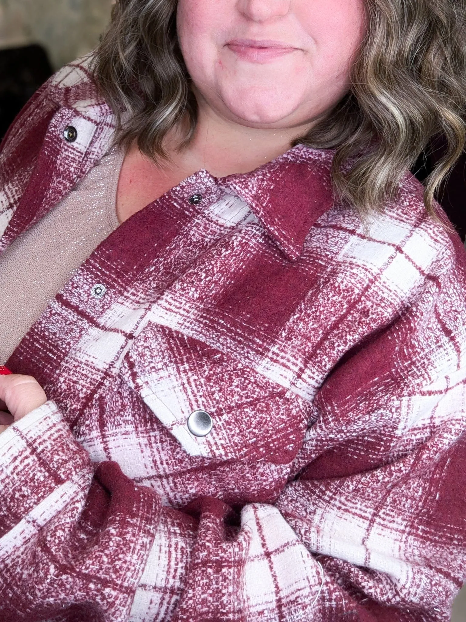SALE- Evangeline Snowstorm Plaid Shacket (3 colors)