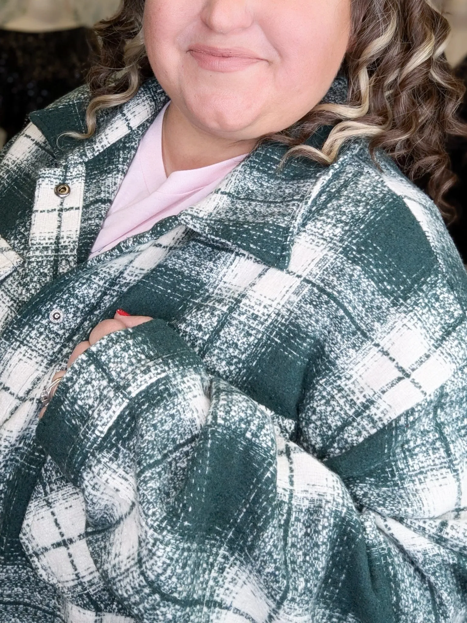 SALE- Evangeline Snowstorm Plaid Shacket (3 colors)