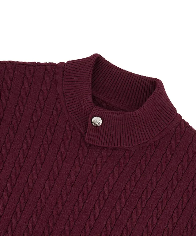 [SAMPLE SALE]LE SONNET  Duke Cable Knit - 2Colors