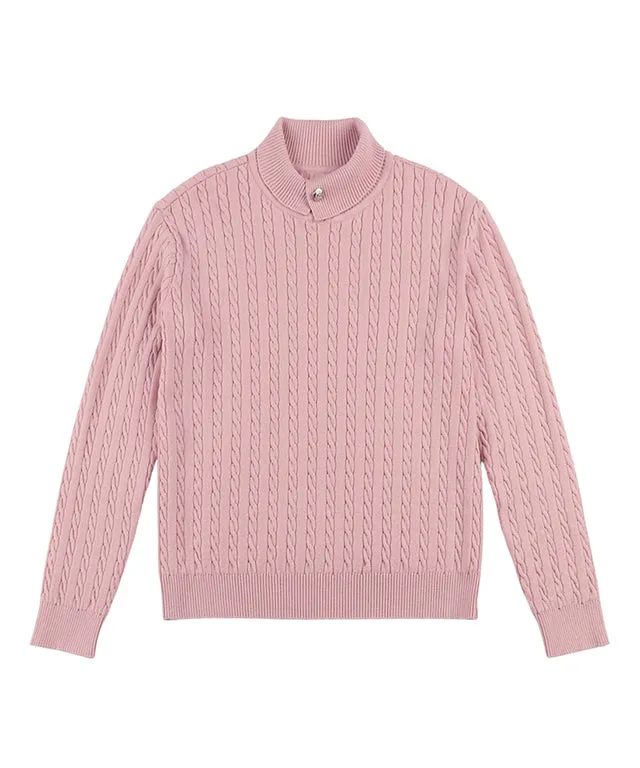 [SAMPLE SALE]LE SONNET  Duke Cable Knit - 2Colors
