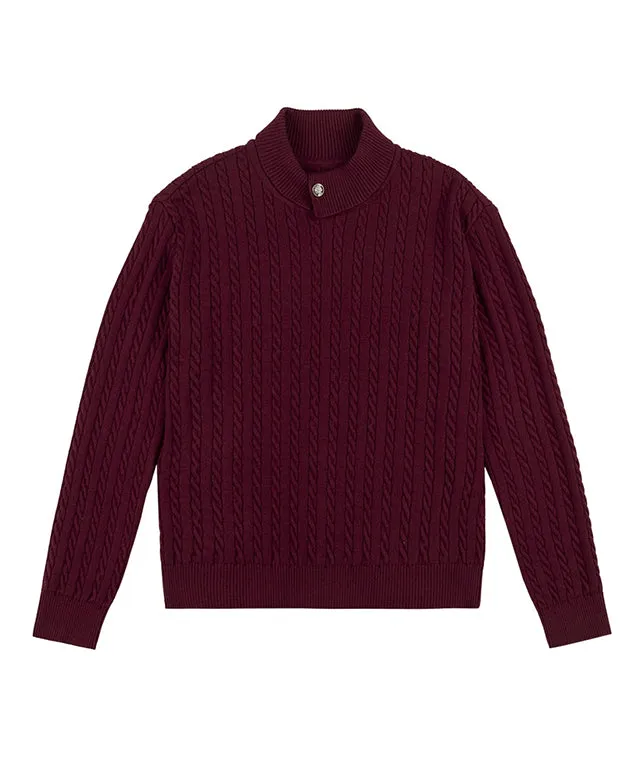 [SAMPLE SALE]LE SONNET  Duke Cable Knit - 2Colors