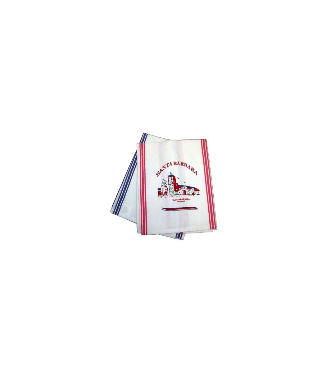 Santa Barbara Mission Souvenir Kitchen Towel Set, 2 Towels