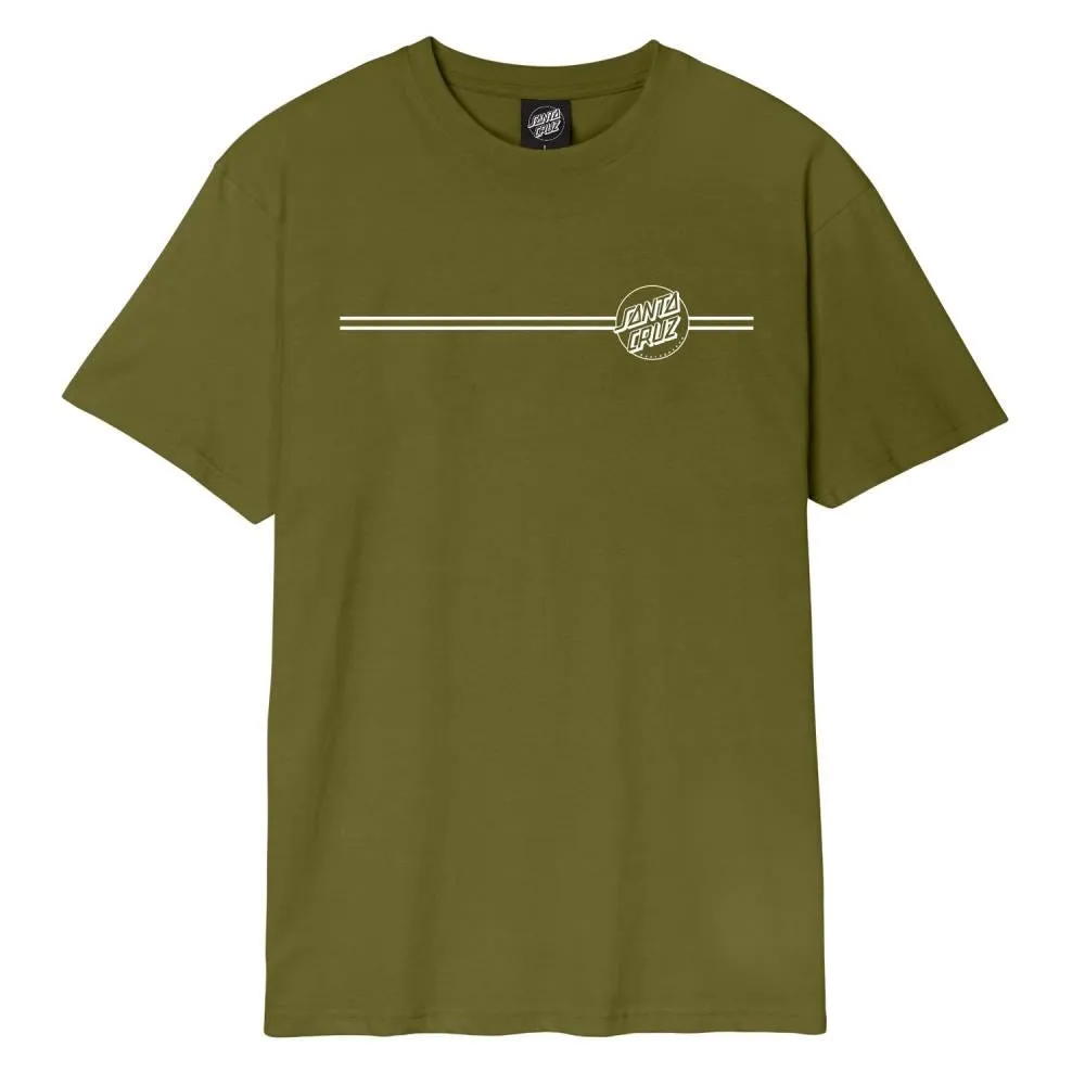 Santa Cruz T-Shirt Opus Dot Stripe T-Shirt - Sea Kelp