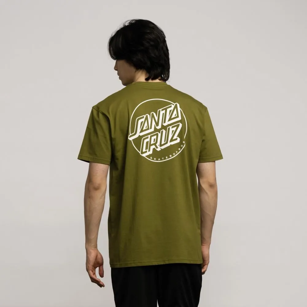 Santa Cruz T-Shirt Opus Dot Stripe T-Shirt - Sea Kelp