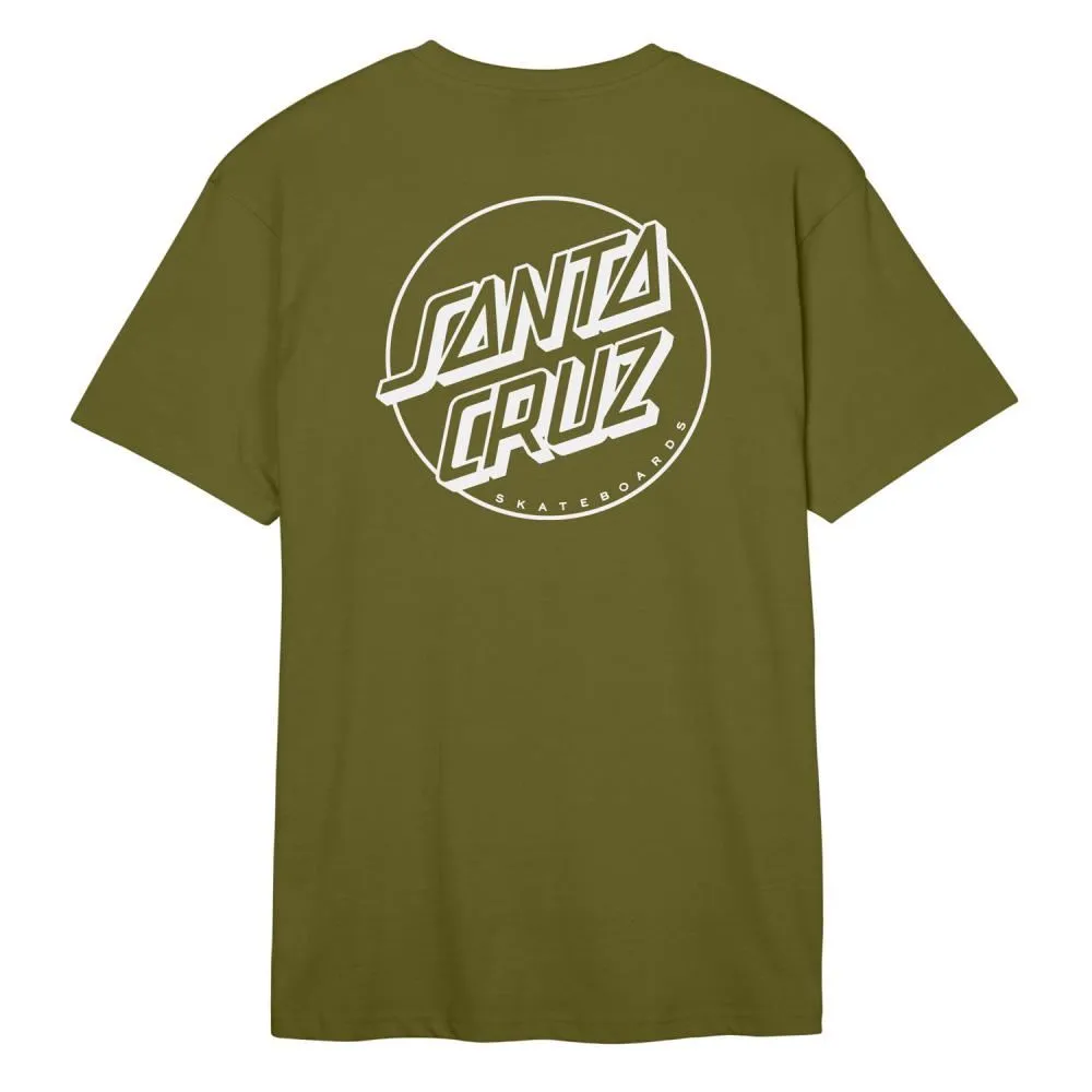 Santa Cruz T-Shirt Opus Dot Stripe T-Shirt - Sea Kelp