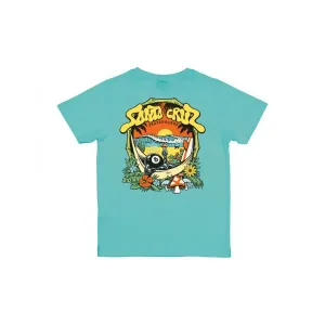 Santa Cruz Youth T-Shirt Youth Winkowski 8Baller Trip - Pool Blue