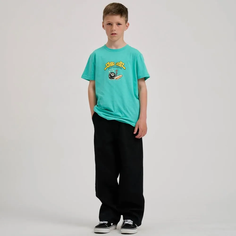 Santa Cruz Youth T-Shirt Youth Winkowski 8Baller Trip - Pool Blue