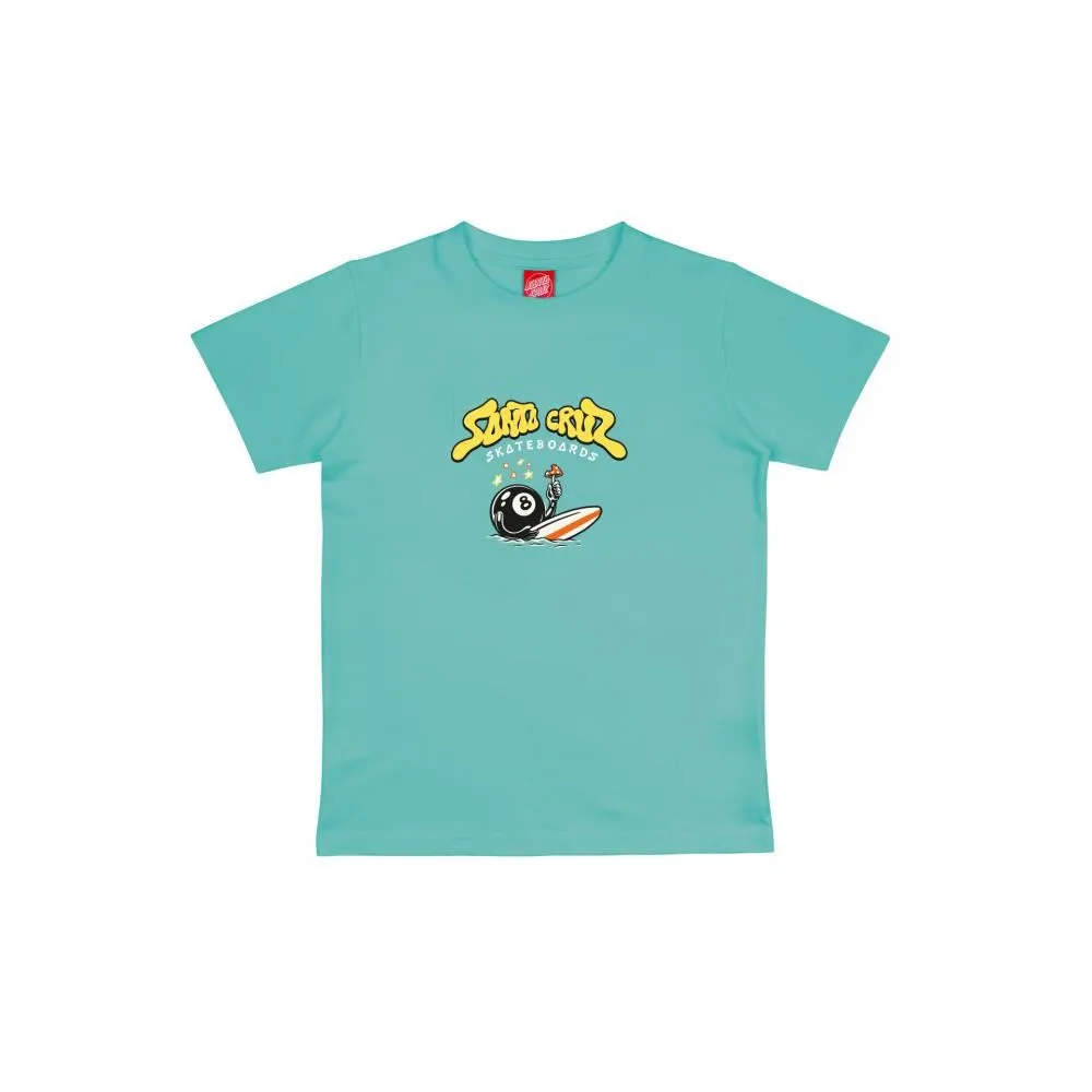 Santa Cruz Youth T-Shirt Youth Winkowski 8Baller Trip - Pool Blue