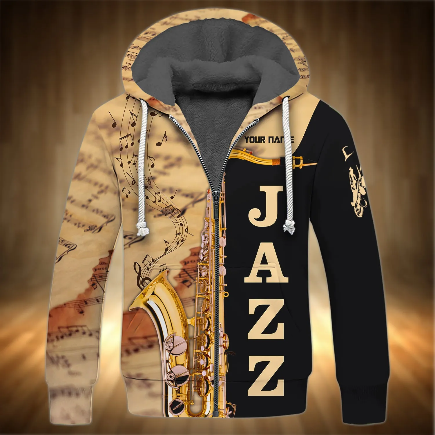 Saxophone Jazz Personalized Name 3D Full Print Shirts 03