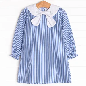 Saylor Stripes Dress, Blue