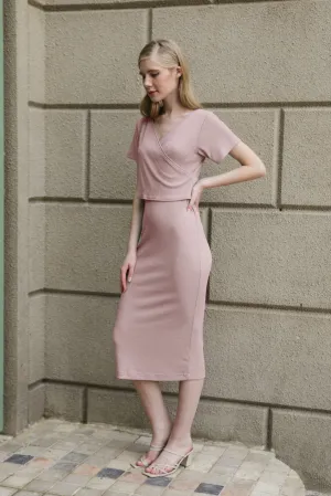 SCARLETT DRESS IN PALE DUSTY