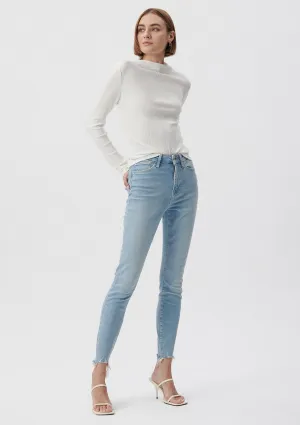 SERENAY Light Shaded Gold Shape Jean Pants