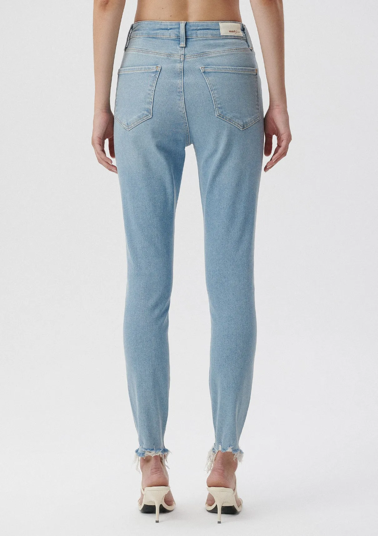 SERENAY Light Shaded Gold Shape Jean Pants