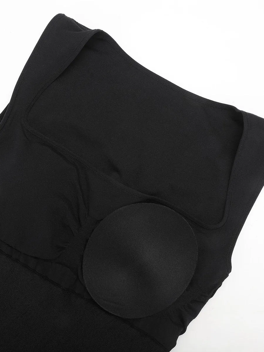 Shapewear Sleeveless Square Neck Slimming Seamless Dress
