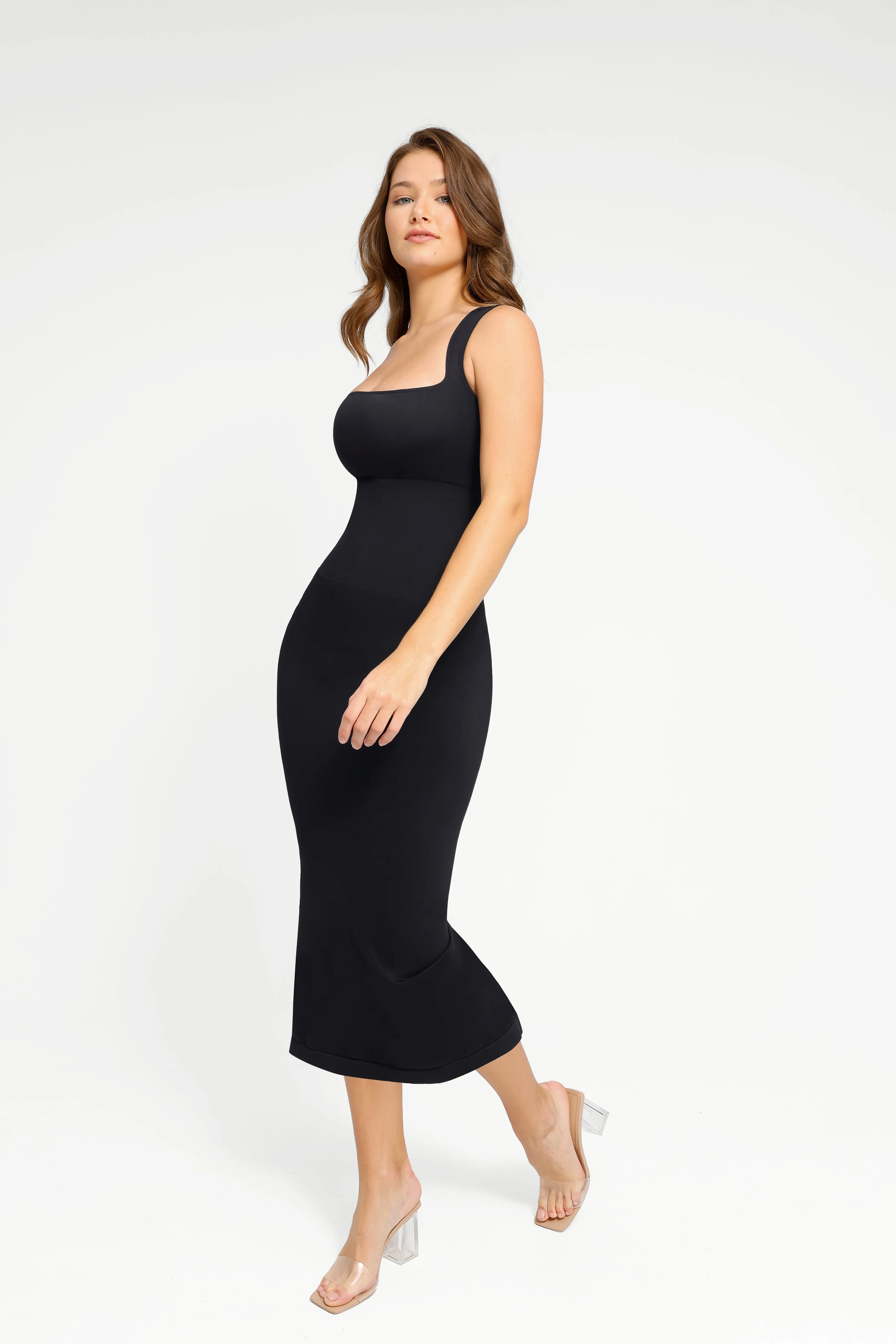 Shapewear Sleeveless Square Neck Slimming Seamless Dress