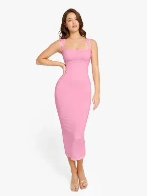 Shapewear Sleeveless Square Neck Slimming Seamless Dress