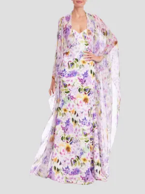 Sheer Duster with Dress in Lilac