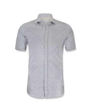 Short Sleeve Buttondown Shirt Grey