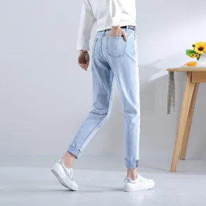Shredded Hem Jeans