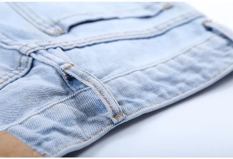 Shredded Hem Jeans