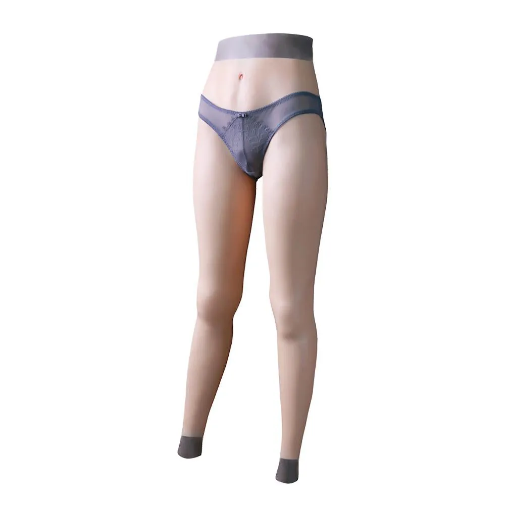 Silicone Pants with Fake Penetrable Vagina Ankle-length