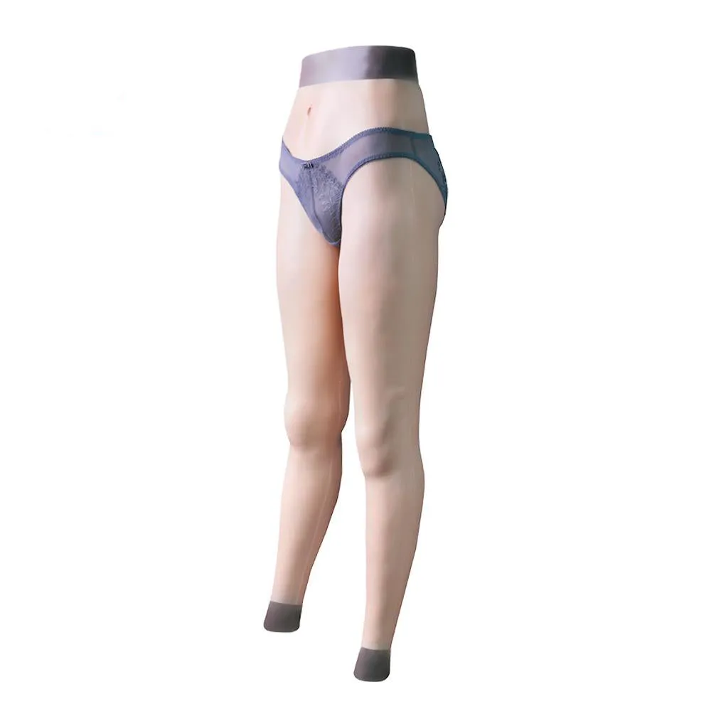 Silicone Pants with Fake Penetrable Vagina Ankle-length