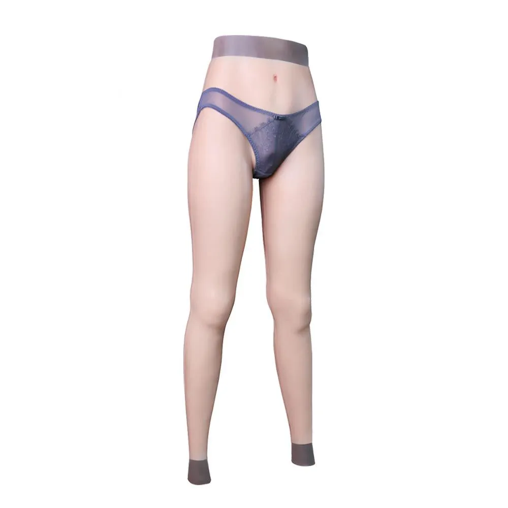 Silicone Pants with Fake Penetrable Vagina Ankle-length