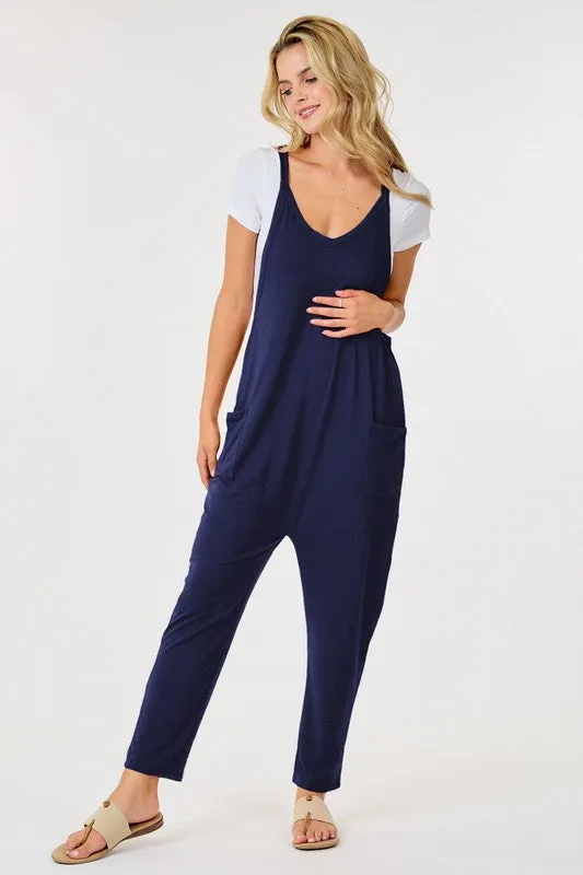 SLEEVELESS JUMPSUIT WITH Pockets