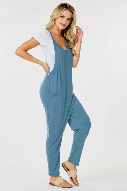 SLEEVELESS JUMPSUIT WITH Pockets