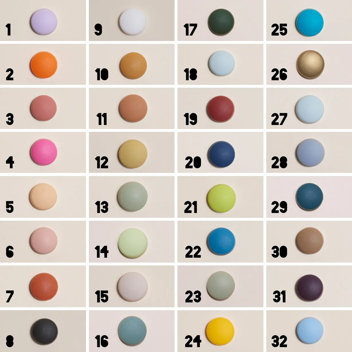 Snap Cap Screw Cover Packs - Single Color