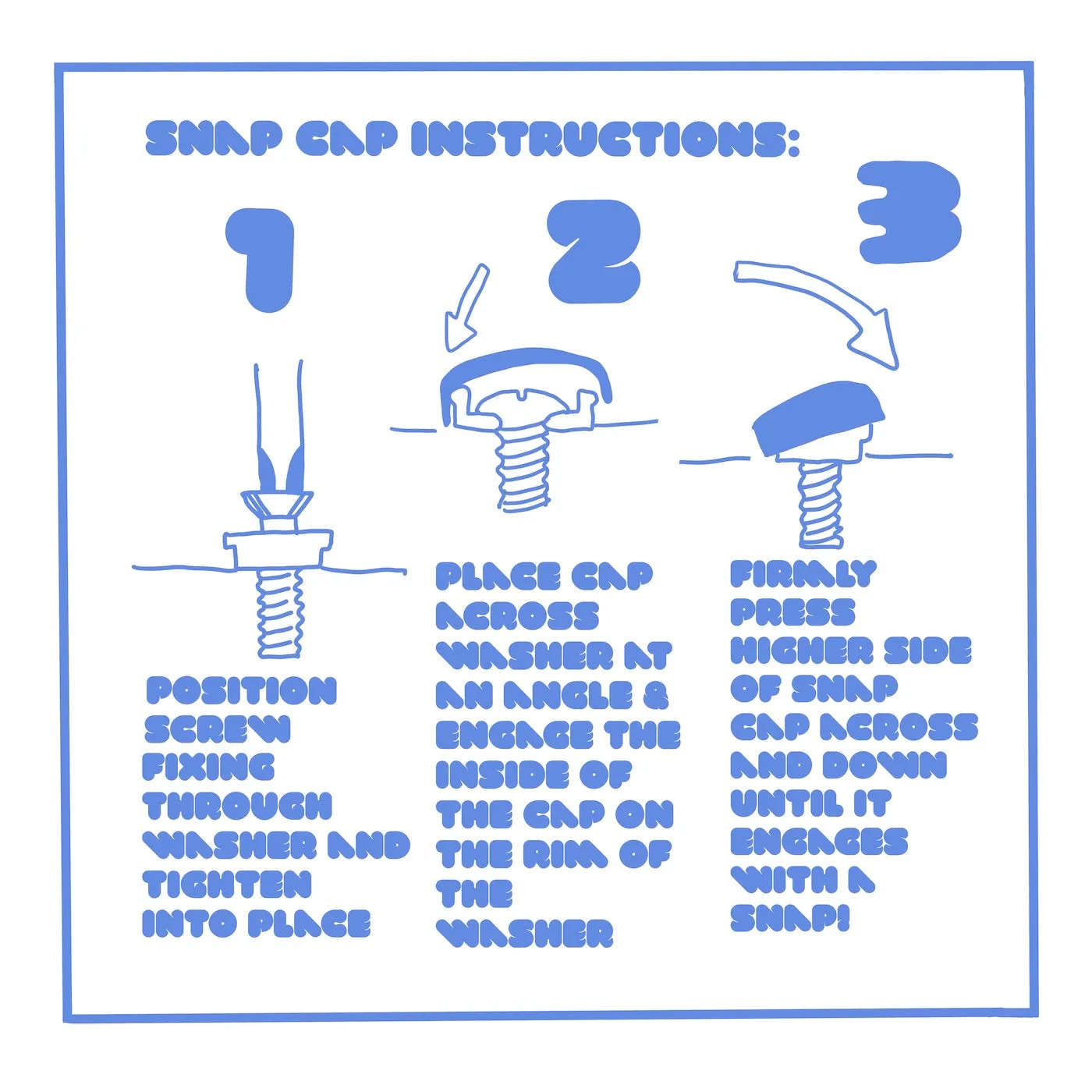 Snap Cap Screw Cover Packs