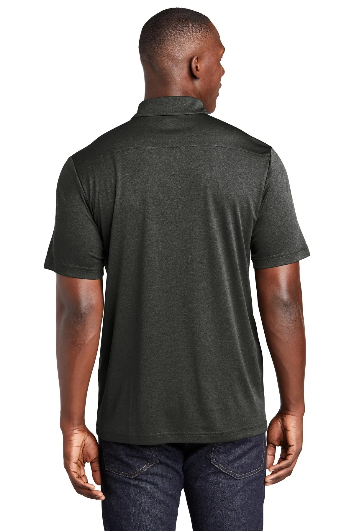 Sport-Tek  Endeavor Polo. ST467 Black Heather