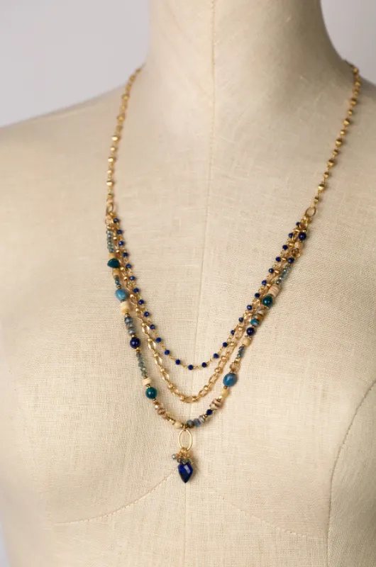 Starry Night Multistrand Necklace