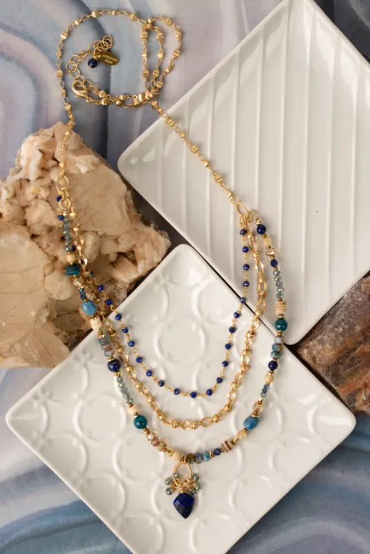 Starry Night Multistrand Necklace