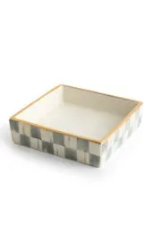 Sterling Check Cocktail Napkin Holder