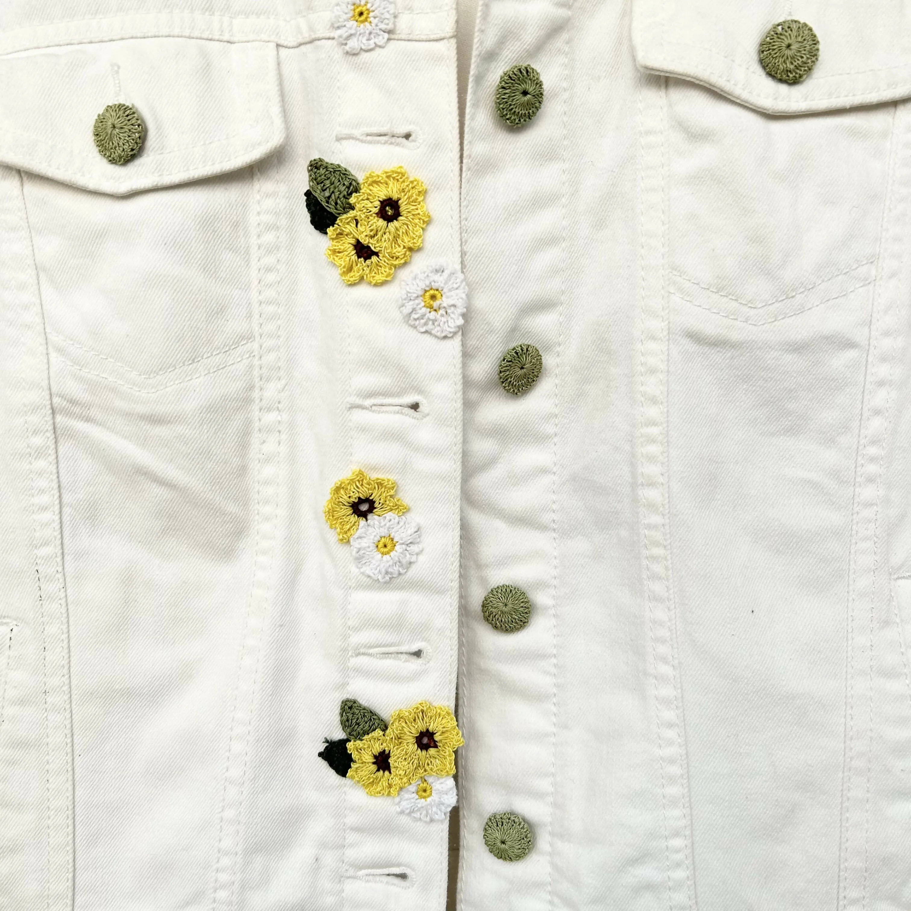 Sunflowers Denim Jacket