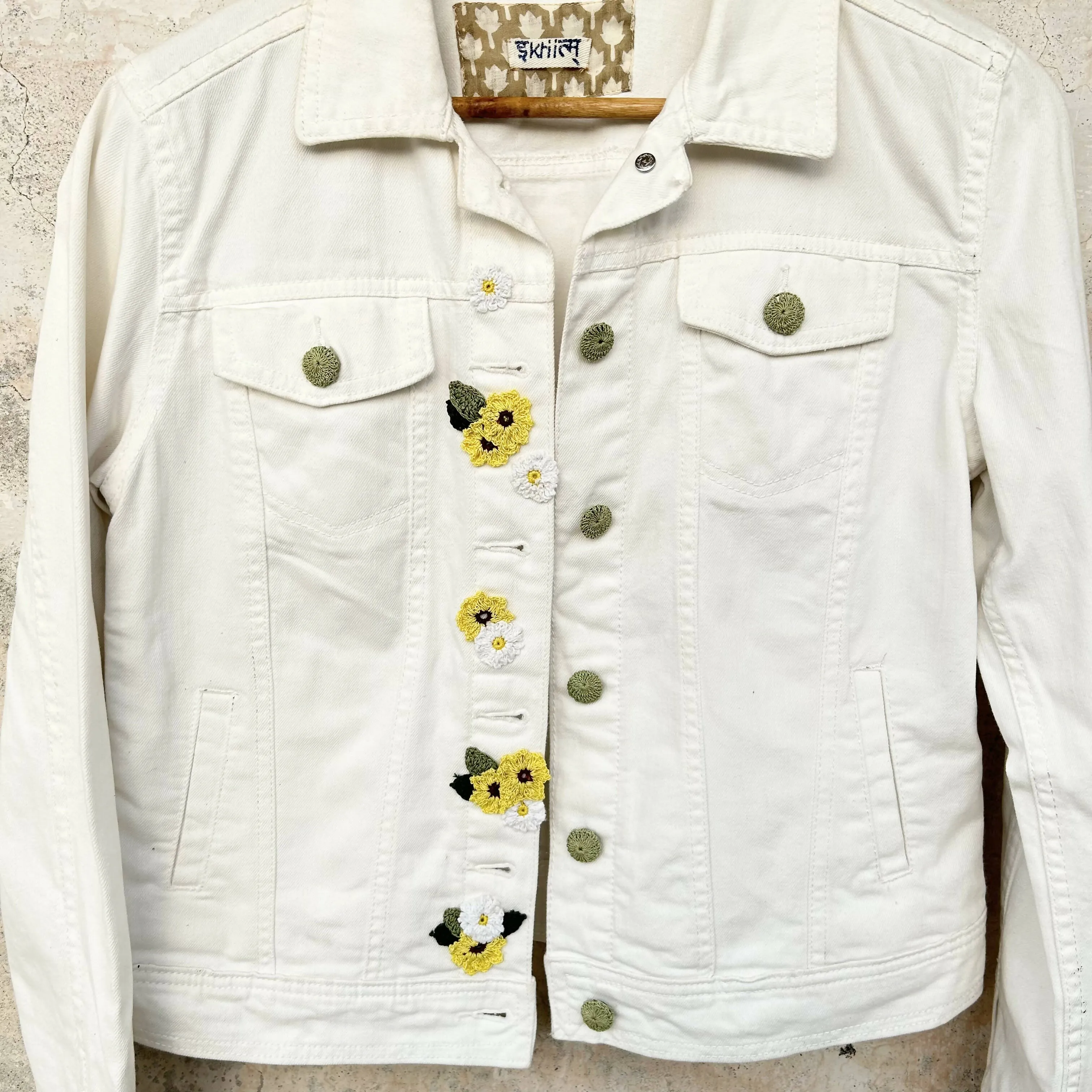 Sunflowers Denim Jacket