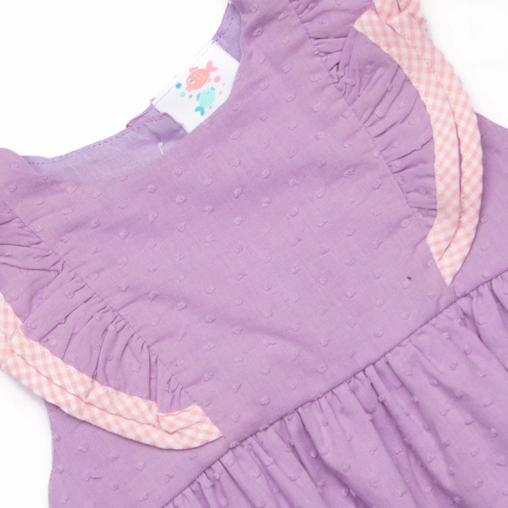 Swiss Dot Sweetie Dress, Purple