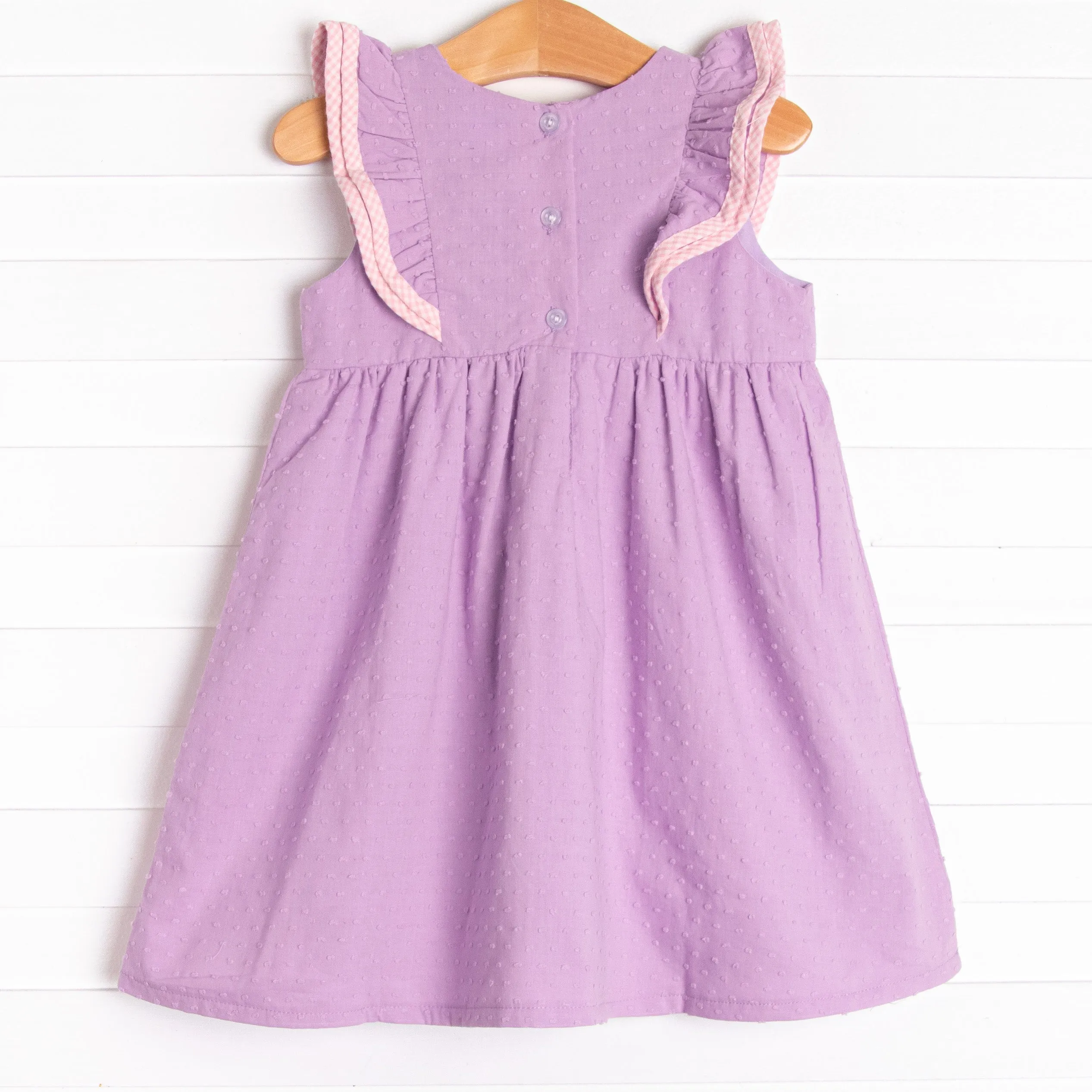 Swiss Dot Sweetie Dress, Purple