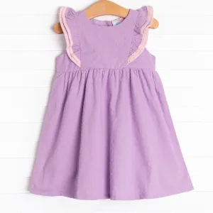 Swiss Dot Sweetie Dress, Purple