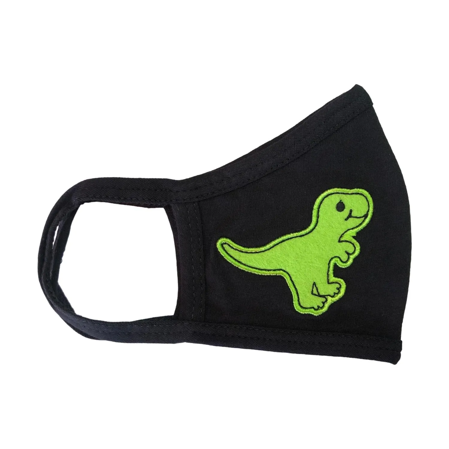 T-Rex Face Mask, Cotton, 2 layers, Washable, Reusable Mask, Youth Size
