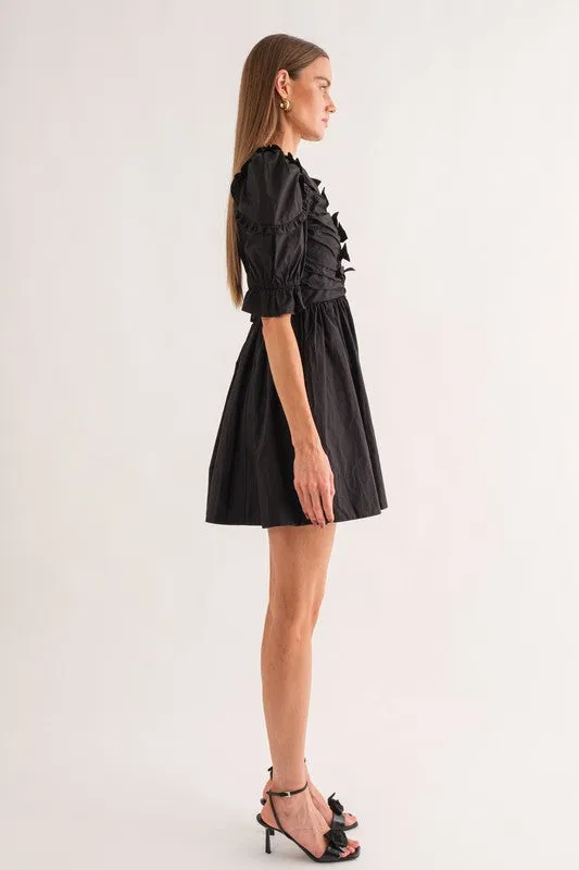 Tamra Black Mini Dress - Black