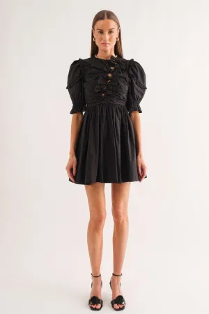 Tamra Black Mini Dress - Black