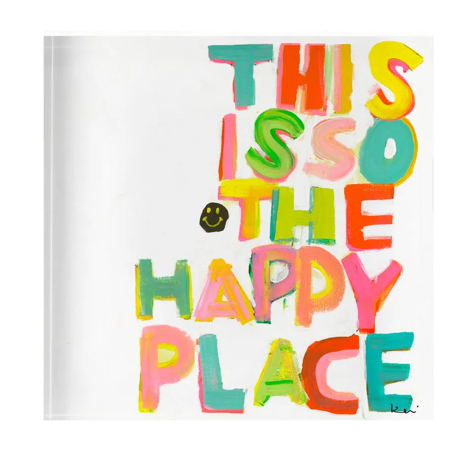 This Is So My Happy Face Block of Love