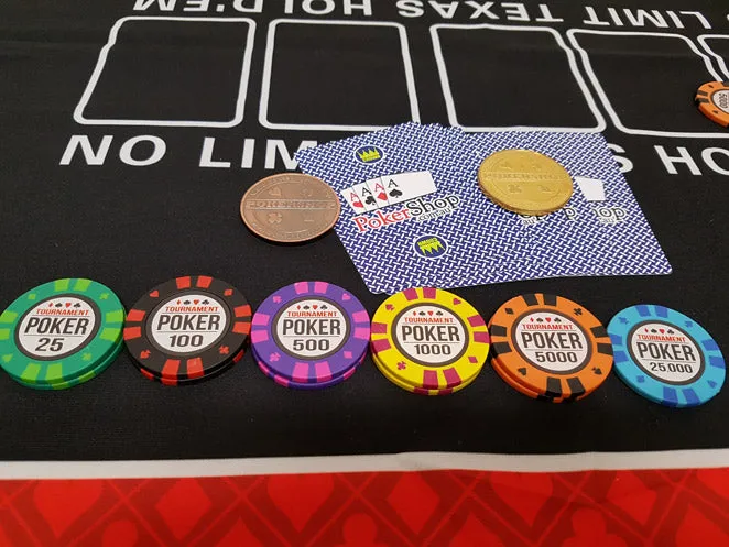 Tournament Poker 500pce 14g Poker Chip Set w/ Case
