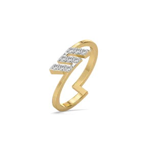 Triple Trace - Pure Gold Lab Diamond Ring