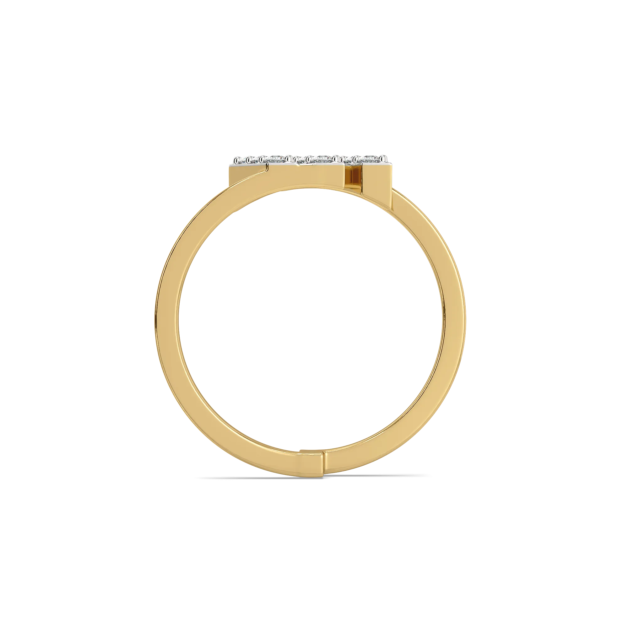 Triple Trace - Pure Gold Lab Diamond Ring